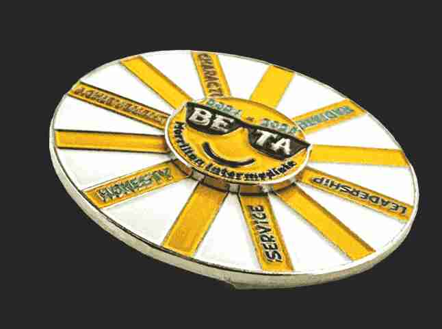 Sun Beta Club Trading Pin