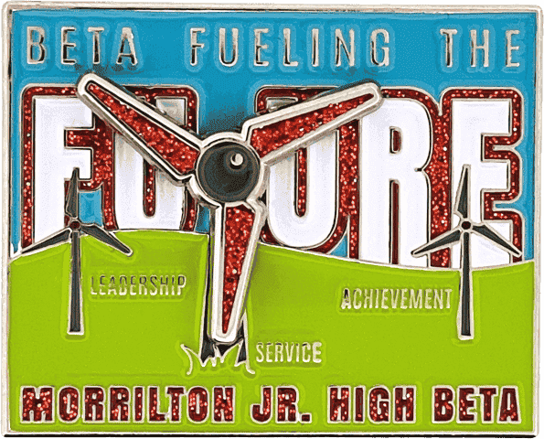 Custom Morrilton Jr. High Beta Club Trading Pin