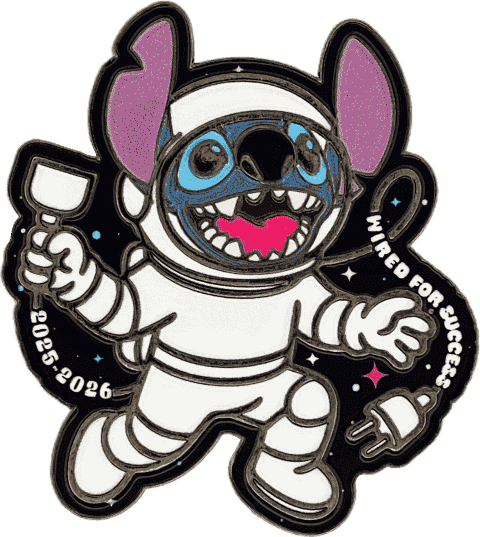 High-quality enamel trading pin customized for Beta Club members, showcasing unique shapes and polished finish