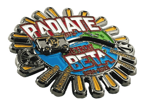 Radiate Detroit Beta Club Trading Pin